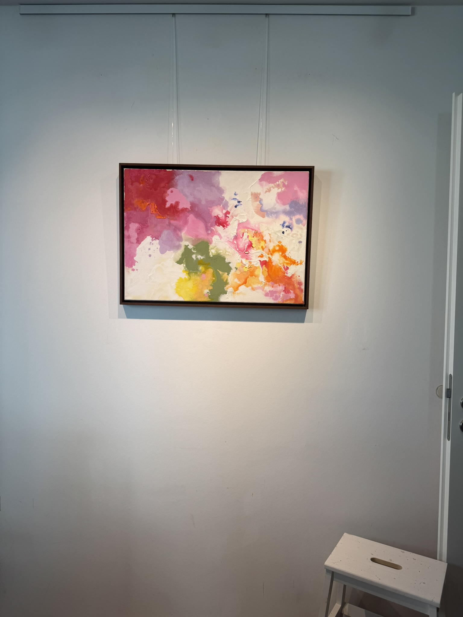 Spielraum - gelöst, 2026, Acryl auf roher Baumwollleinwand, Ansicht 4